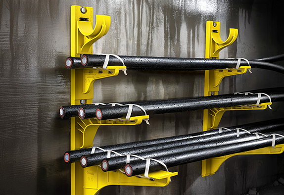 Nonmetallic cable supports